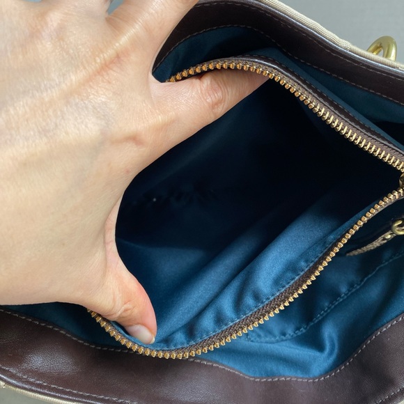 Coach Colette Sateen Carryall Pale/khaki/natural Bag - Picture 6 of 16